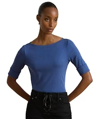 Lauren Ralph Lauren Stretch Cotton Boatneck T Shirt Pxs 3x