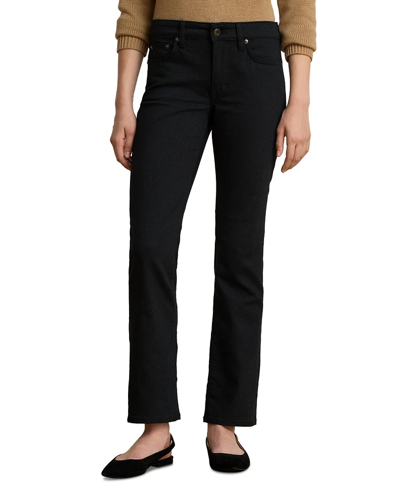 Lauren Ralph Women's Mid-Rise Slim Straight Jeans