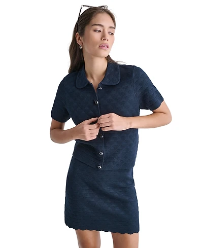 Bcbg Women's Collared Button-Front Jacket