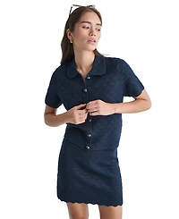 Bcbg Women's Collared Button-Front Jacket