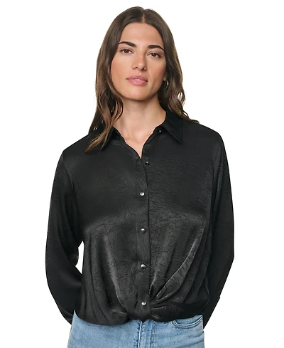 Dkny Women's Long-Sleeve Twist-Front Blouse