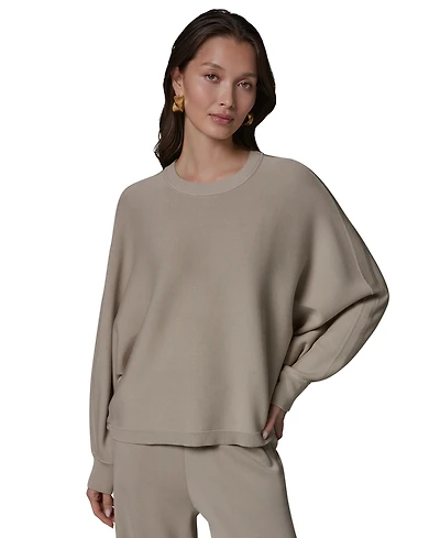 Donna Karan Weekend Women's Oversized Dolman-Sleeve Crewneck Sweater