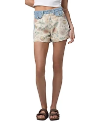 Blank Nyc Women's Blossom High-Rise Shorts