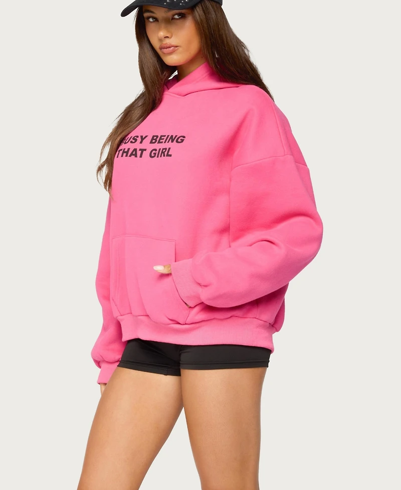 Edikted Women's Busy Girl Oversized Hoodie