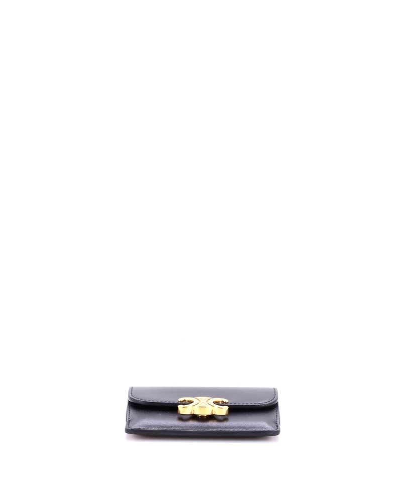 Pre-Owned Celine Triomphe Card Case Leather