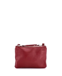 Pre-Owned Prada Small Double Zip Crossbody Bag Vitello Daino