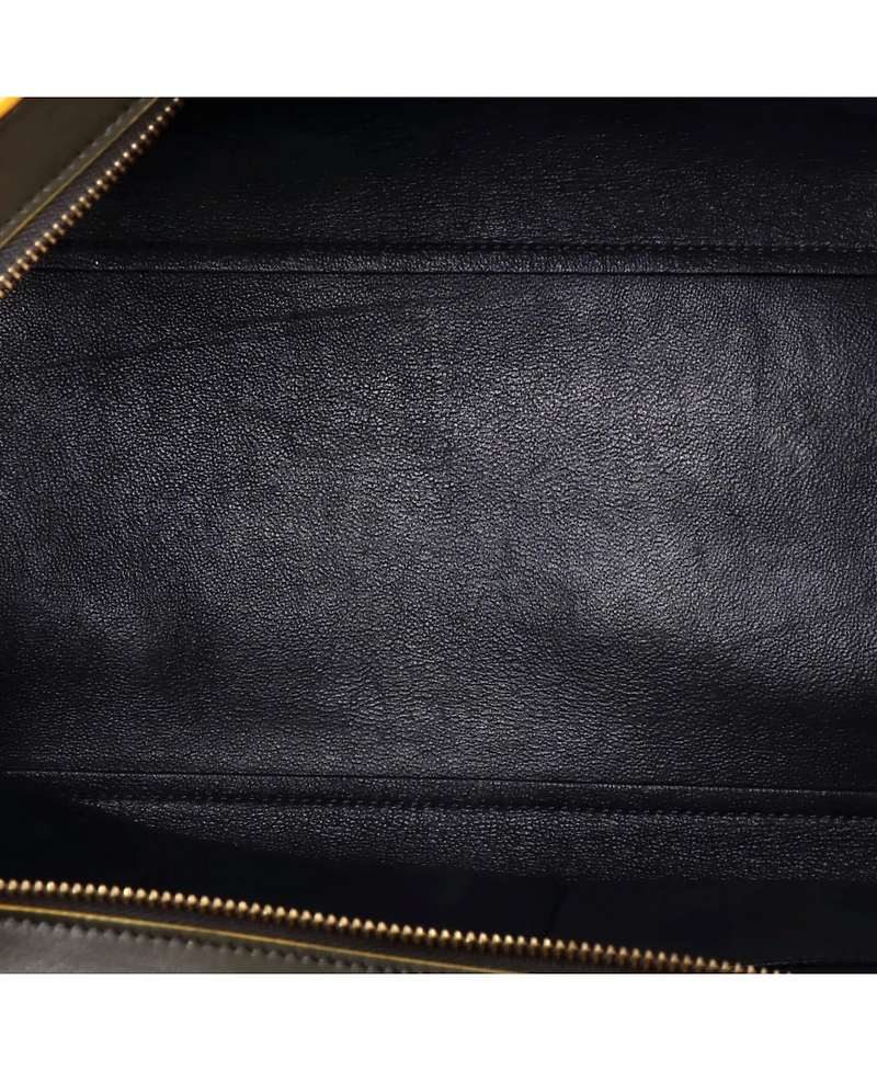 Pre-Owned Celine Small Tricolor Trapeze Bag Leather