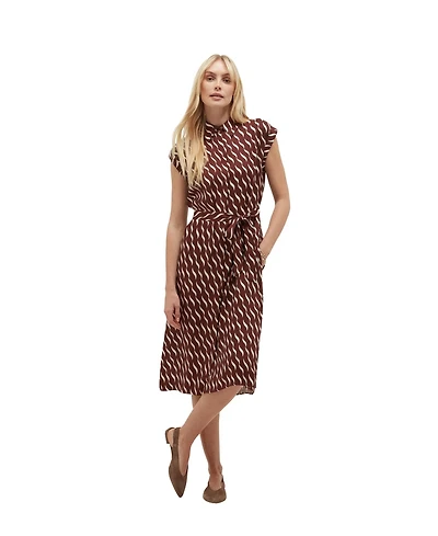 Hobbs London Women's Marciella Collard Geometric Shift Dress