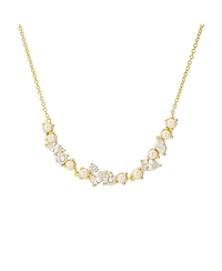 Untamed Petals Cleo Pearl and Crystal Necklace