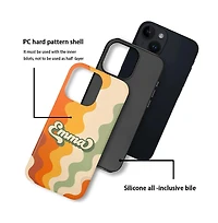 Lisen Retro Name Wave 2-Layer Durable Phone Case Compatible with Apple iPhone 17 Pro
