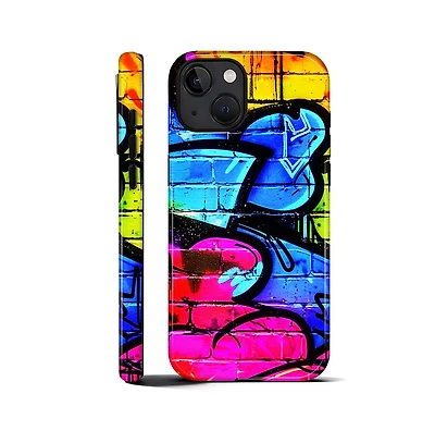 Lisen Graffiti Dreams Dual-Layer Raised Camera Ring Phone Case Compatible Apple iPhone 15 Pro Max