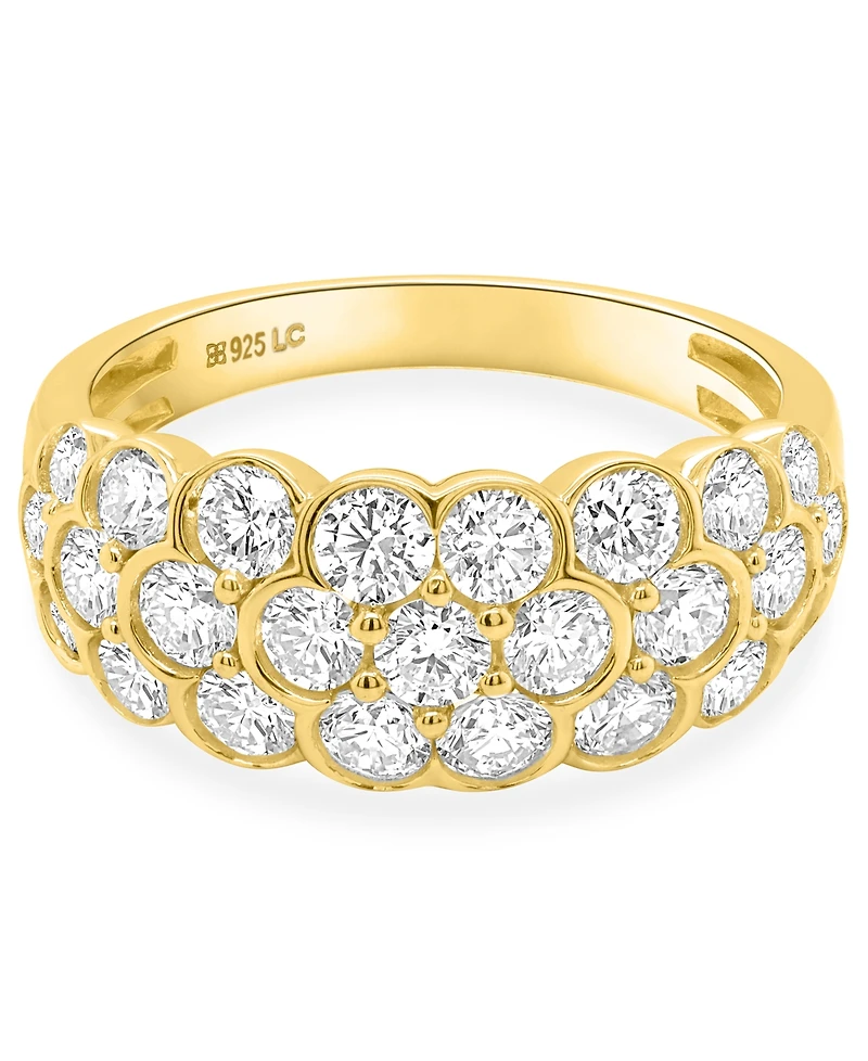 Forever Grown Diamonds Lab-Grown Diamond Statement Ring (2 ct. t.w.) Sterling Silver (Also 14k Gold-Plated Silver)