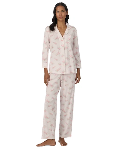 Lauren Ralph Women's 3/4-Sleeve Pajama Set