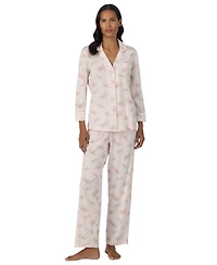 Lauren Ralph Women's 3/4-Sleeve Pajama Set