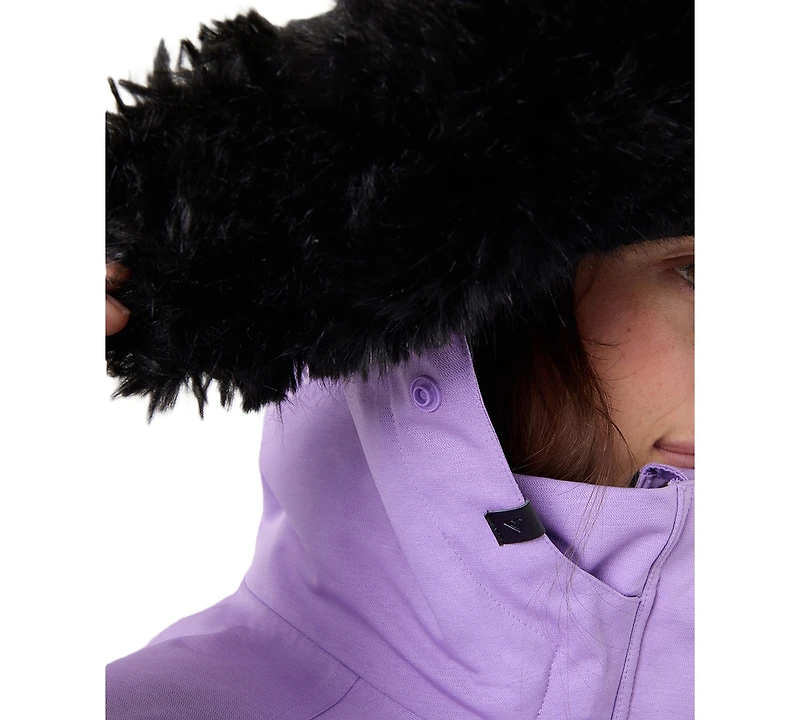 Roxy Women's Meade Removable-Faux-Fur Hooded Jacket