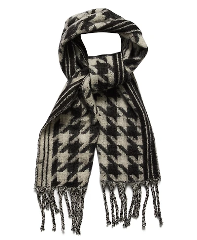 Steve Madden Plaid Houndstooth Midweight Scarf