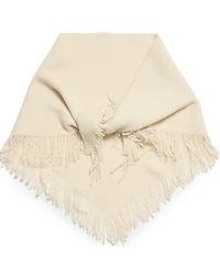 Steve Madden Fringe Marled Triangle Scarf