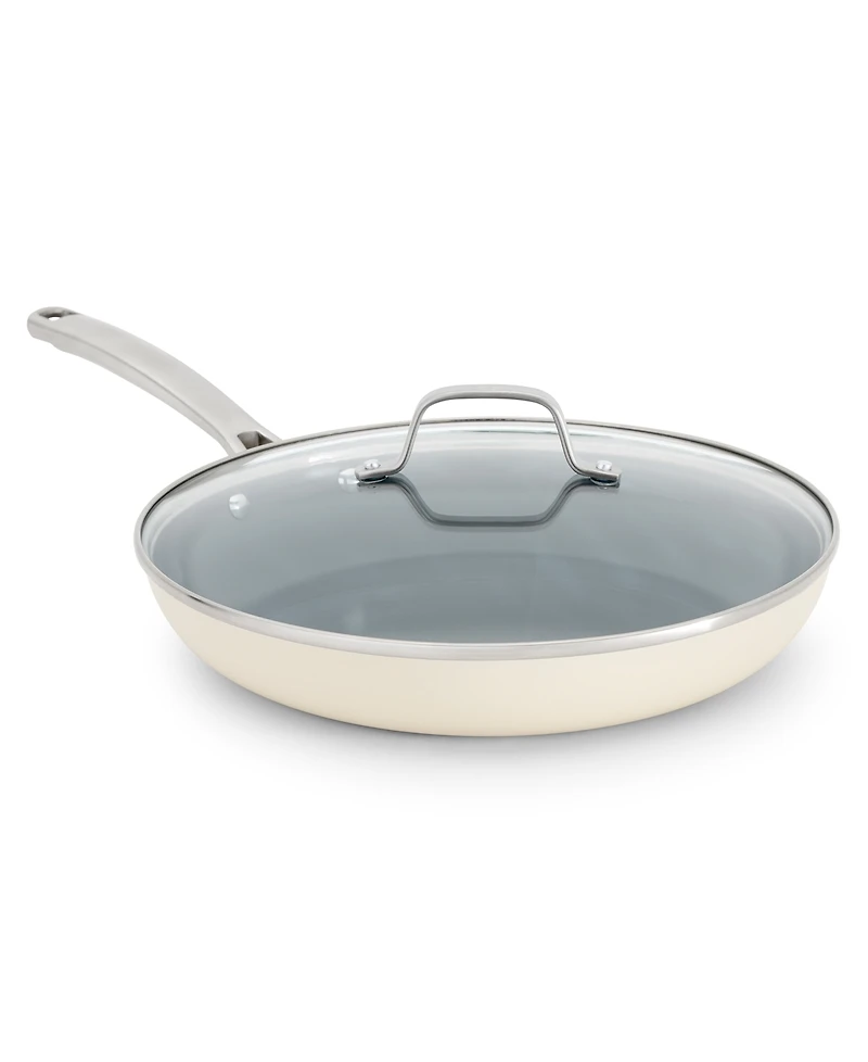 Calphalon Ceramic 12.5" Fry Pan with Lid