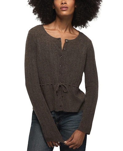 Lucky Brand Women's Cloud Soft Babydoll Pointelle Cardigan