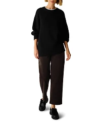 Eileen Fisher Women's Generational Oversized Crewneck Lightweight Sweater