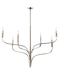 Kichler Livadia 47 1/4"W Polished Nickel 6-Light Chandelier