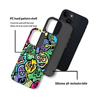 Lisen Neon Mutants 2-Layer Phone Case Compatible with Apple iPhone 15 Pro