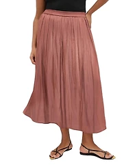 City Chic Plus Camilla High-Waisted A-Line Midi Skirt