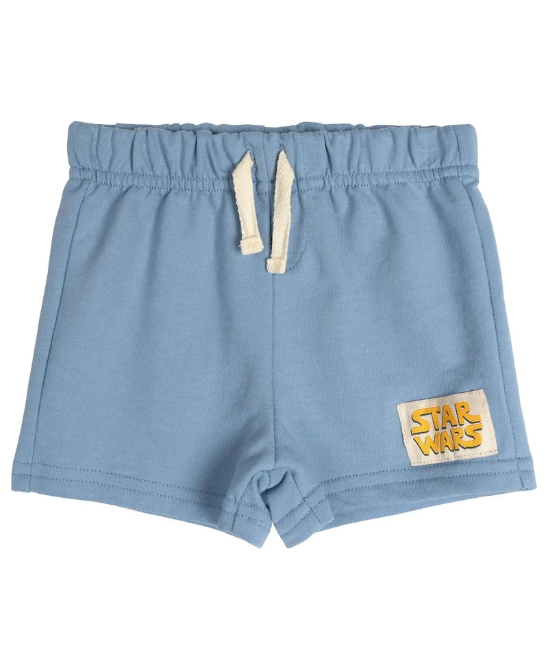 Star Wars Baby Boys' 2-Piece Button Down Shirt and Shorts Set