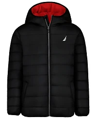 Nautica Boys' 8-20 Hooded Puffer Fleece-Lined Jacket