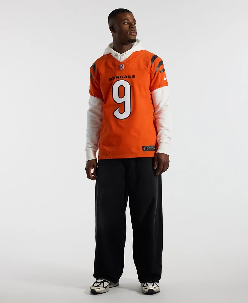 Men's Nike Joe Burrow Orange Cincinnati Bengals Vapor F.u.s.e. Elite Jersey