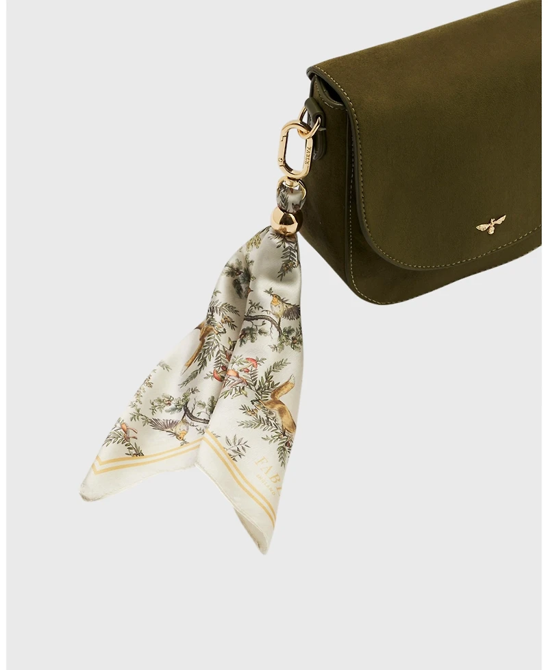 Fable England Beth Faux Suede Saddle Bag