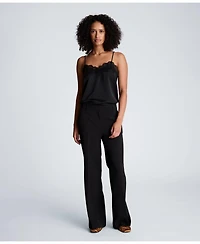 Kenneth Cole Women's Luxe Twill Flare Leg Pant
