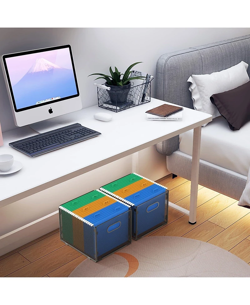 Danrong Mesh Hanging File Organizer Collapsible Letter Size Storage Box