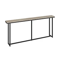 Slickblue 71-In Grey Entryway Console Table for Living Room and Hallway