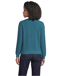 Lands' End Women's Long Sleeve Waffle V-neck Cardigan