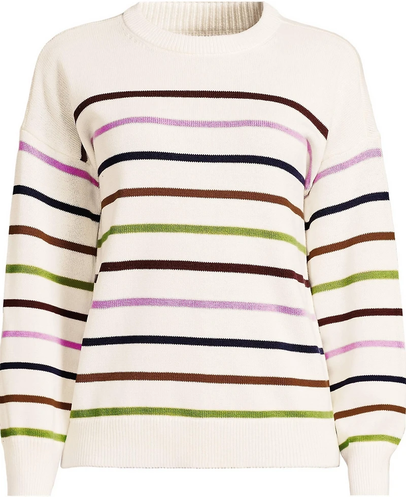 Lands' End Plus Drifter Crew Neck Sweater