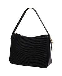 Jason Wu Haywood Double Zip Hobo Bag with 3D Rope Pleated Detail