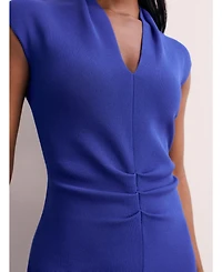 The Fold Women's Sculpted Contour Midi Dress