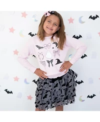 Sweet Wink Big Girls 10-12 Spooky Coquette Halloween Sweatshirt