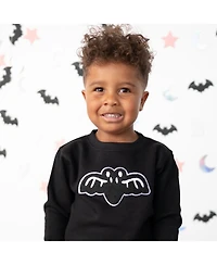 Sweet Wink Big Boys 10-12 Bat Patch Halloween Sweatshirt