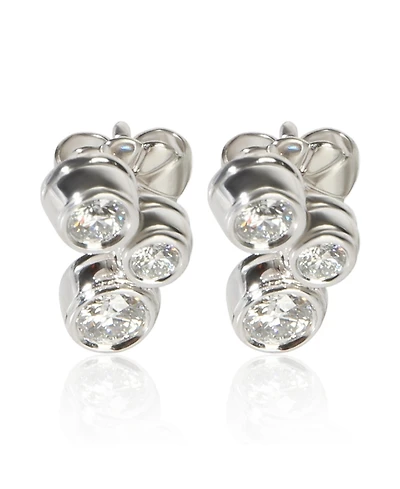 Pre-Owned Tiffany & Co Platinum Diamond Bubble Earrings