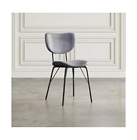 Modern Faux Leather Split-Back Upholstered Dining Chair (Set of 2)