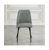 Jofran 2 Pc Solid Wood Curved Back Spindle Dining Chair Set