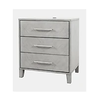 Jofran Eloquence Contemporary Modern 28" Usb Charging Nightstand