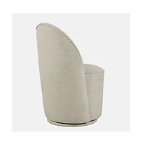 Jofran Landon Mid-Century Modern Upholstered Swivel Dining Chair