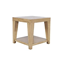 Jofran Laurel Creek Modern Contemporary 24" Square End Table with Open Shelf