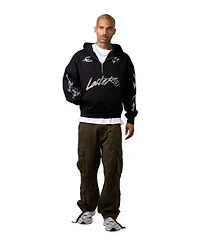 Loiter Men's Rave Quarter-Zip Rhinestone Hoodie