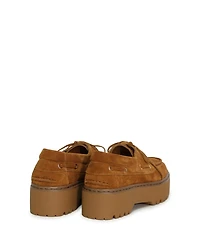 Belle & Bloom Women's Yachting Day Suede Boat Shoe