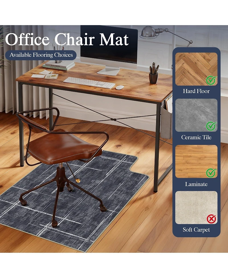 Danrong Heavy Duty Office Chair Mat For Hardwood Floors And Tile Floor Protector