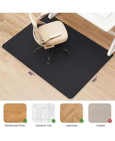 Danrong Heavy Duty Office Chair Mat Non Slip Floor Protector For Hardwood Tile
